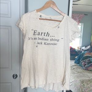 Magnolia Pearl Vintage Earth - Jack Kerouac Cream Tee